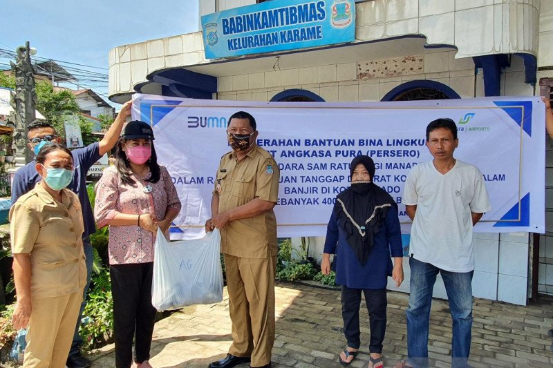 Bandara Samrat peduli korban banjir-longsor Manado