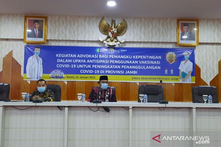 Penyuntikan vaksin kedua di Jambi digelar 28 Januari