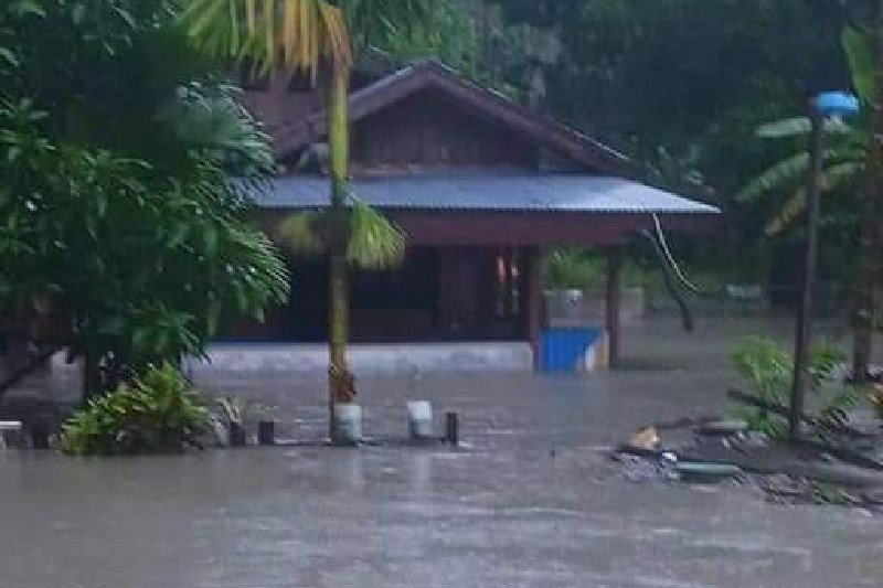 Rumah warga kampung dan SDN Kaptiau di Sarmi terendam banjir