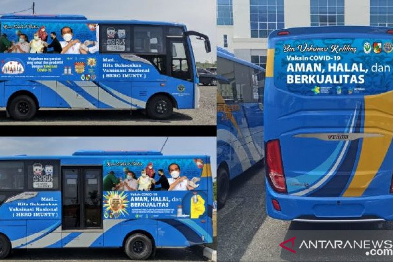 1.076 warga Pekanbaru manfaatkan 32 mobil vaksin keliling