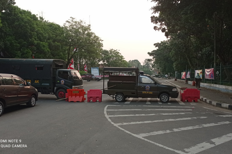 Pasar dan Alun-alun Rangkasbitung ditutup