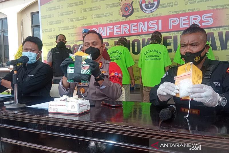 Polres Lhokseumawe gagalkan peredaran 2,2 kilogram sabu-sabu